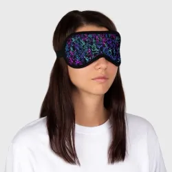Маска для сна 3D Neon Rave Party - фото 2