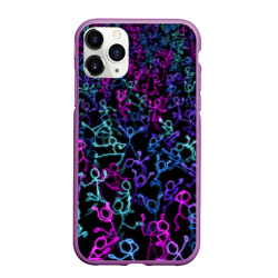 Чехол для iPhone 11 Pro Max матовый Neon Rave Party