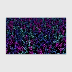 Бумага для упаковки 3D Neon Rave Party
