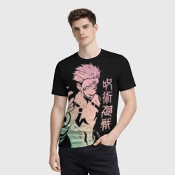 Мужская футболка 3D Сукуна, Магическая битва - фото 2