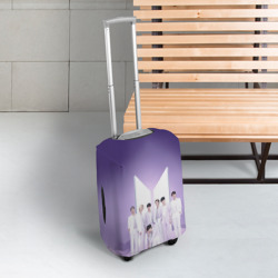 Чехол для чемодана 3D Purple BTS - фото 2
