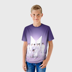 Детская футболка 3D Purple BTS - фото 2