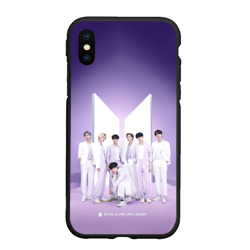 Чехол для iPhone XS Max матовый Purple BTS