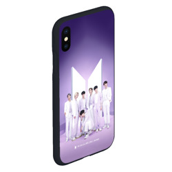 Чехол для iPhone XS Max матовый Purple BTS - фото 2