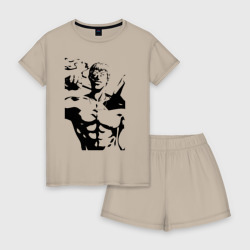 Женская пижама с шортиками хлопок Onibaku Teacher