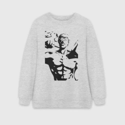 Женский свитшот oversize без начеса хлопок Onibaku Teacher