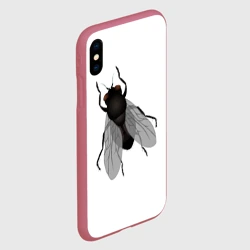 Чехол для iPhone XS Max матовый Большая муха - фото 2