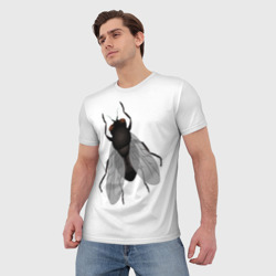 Мужская футболка 3D Большая муха - фото 2