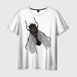Мужская футболка 3D Большая муха