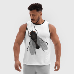 Мужская спортивная майка 3D Большая муха - фото 2