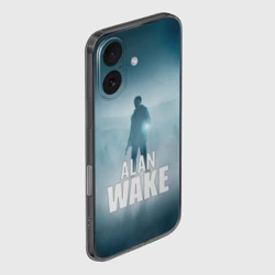 Чехол для iPhone 16 силиконовый с защитой камеры Alan Wake Video Game Art - фото 2