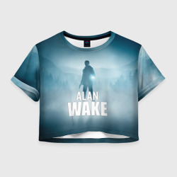 Женская футболка Crop-top 3D Alan Wake Video Game Art