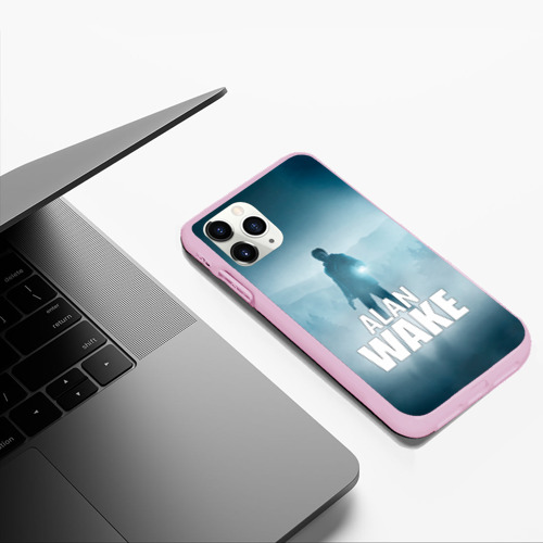 Чехол для iPhone 11 Pro Max матовый Alan Wake Video Game Art, цвет розовый - фото 5