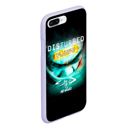 Чехол для iPhone 7Plus/8 Plus матовый The Sickness - Disturbed, цвет светло-сиреневый - фото 3