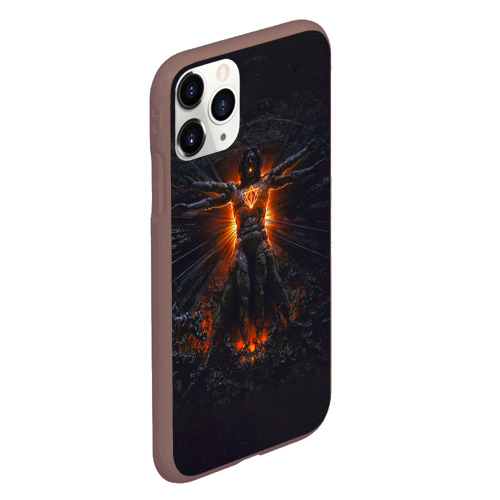 Чехол для iPhone 11 Pro матовый Clayman - In Flames, цвет коричневый - фото 3