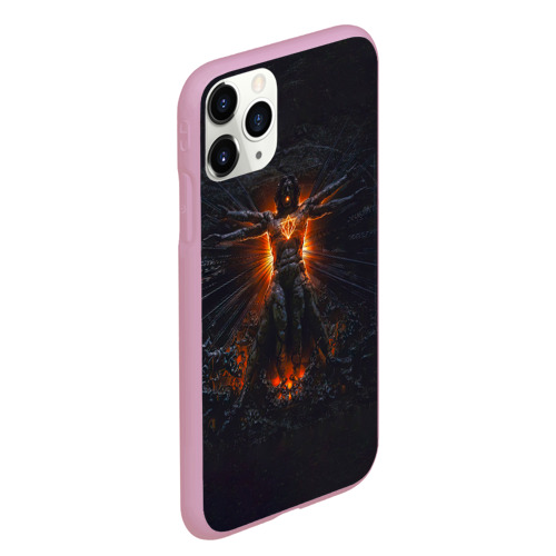 Чехол для iPhone 11 Pro Max матовый Clayman - In Flames, цвет розовый - фото 3