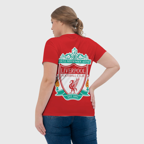 Женская футболка 3D F.c. Liverpool, цвет 3D печать - фото 7