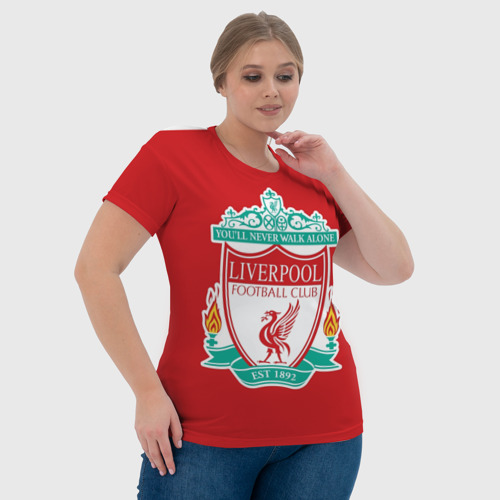 Женская футболка 3D F.c. Liverpool, цвет 3D печать - фото 6