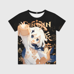 Детская футболка 3D Паймон Genshin Impact