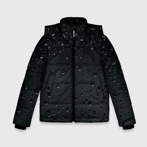 Зимняя куртка для мальчиков 3D Ночной дождь, цвет черный