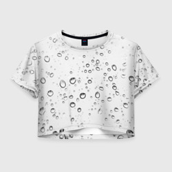 Женская футболка Crop-top 3D Утренний дождь