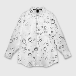 Женская рубашка oversize 3D Утренний дождь