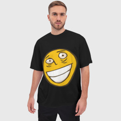 Мужская футболка oversize 3D Рофлан лицо - фото 2