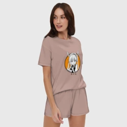Женская пижама с шортиками хлопок Дракон горничная Кобаяши ухмиляется - фото 2