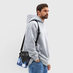 Сумка через плечо 3D Снежная ночь в зимнем лесу - фото 2