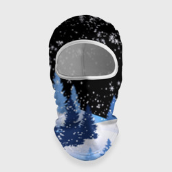 Балаклава 3D Снежная ночь в зимнем лесу