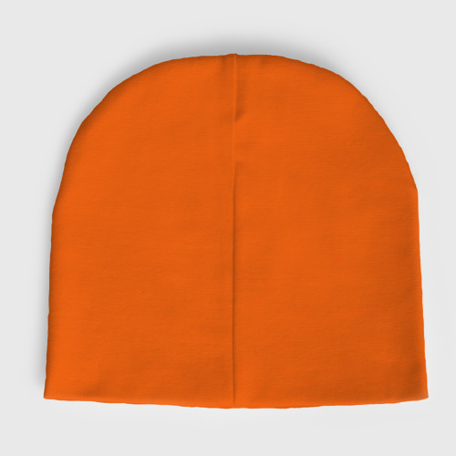 Детская шапка демисезонная Человечек с высунутым языком, цвет оранжевый - фото 2