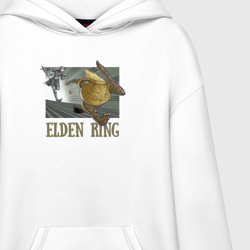 Худи SuperOversize хлопок Elden Ring Pot Горшок, цвет белый - фото 3