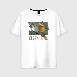 Женская футболка хлопок Oversize Elden Ring Pot Горшок