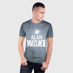 Мужская футболка 3D Slim Алан Уэйк: Полнолуние - фото 2