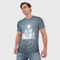 Мужская футболка 3D Алан Уэйк: Полнолуние - фото 2