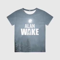Детская футболка 3D Алан Уэйк: Полнолуние