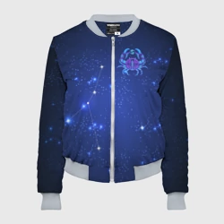 Женский бомбер 3D Знак зодиака - Рак