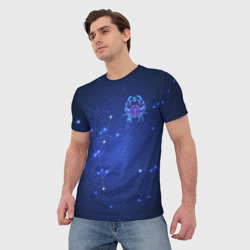 Мужская футболка 3D Знак зодиака - Рак - фото 2