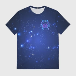 Мужская футболка 3D Знак зодиака - Рак