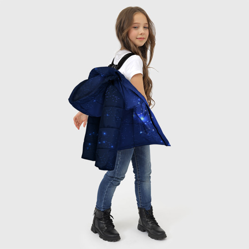 Зимняя куртка для девочек 3D Знак зодиака - Стрелец, цвет черный - фото 6