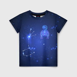 Детская футболка 3D Знак зодиака - Скорпион