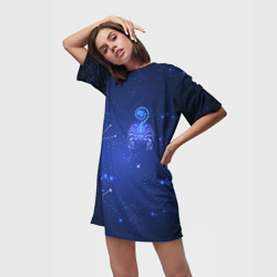 Платье-футболка 3D Знак зодиака - Скорпион - фото 2