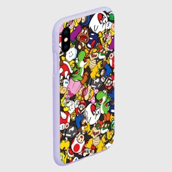 Чехол для iPhone XS Max матовый Mario - all Stars - фото 2