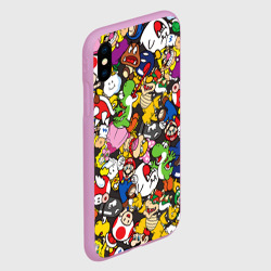 Чехол для iPhone XS Max матовый Mario - all Stars - фото 2