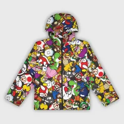Женская ветровка 3D Mario - all Stars