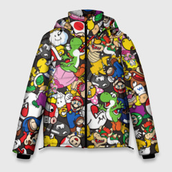 Мужская зимняя куртка 3D Mario - all Stars