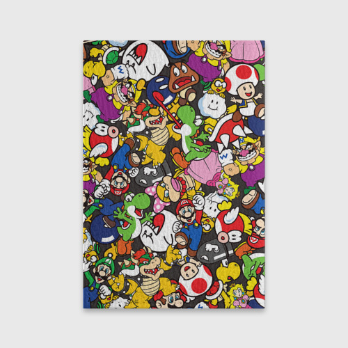 Обложка для паспорта матовая кожа Mario - all Stars, цвет красный - фото 2