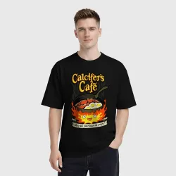 Мужская футболка хлопок Oversize Calcifer cook - фото 2