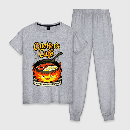 Женская пижама хлопок Calcifer cook, цвет меланж