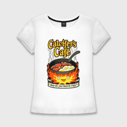 Женская футболка хлопок Slim Calcifer cook